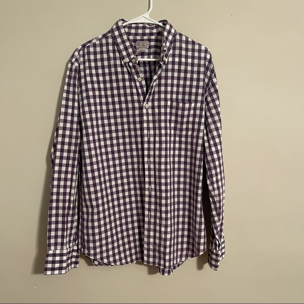 J Crew checkered dress shirt